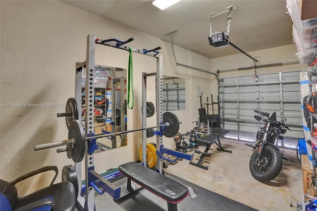 view of exercise room