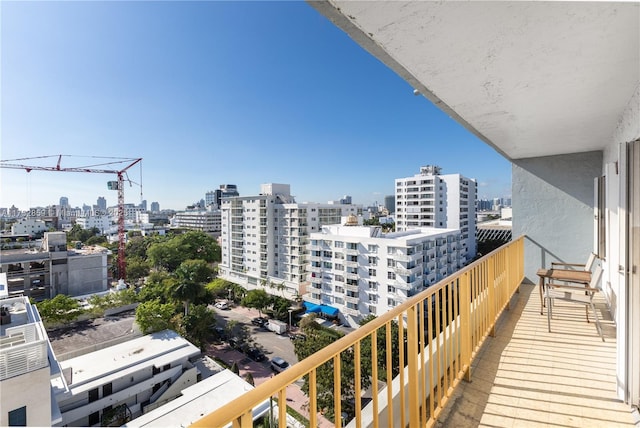 view of balcony