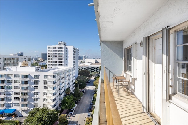 view of balcony