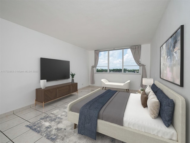 view of tiled bedroom