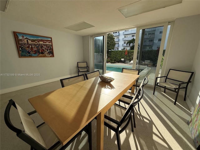 view of dining room