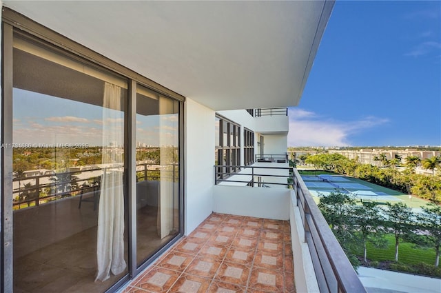 view of balcony