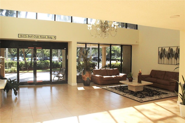 view of community lobby