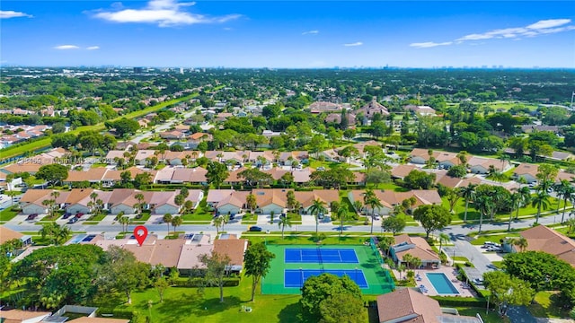 birds eye view of property