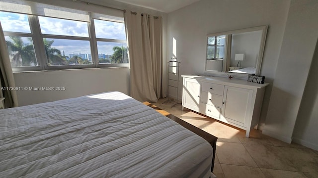 view of tiled bedroom