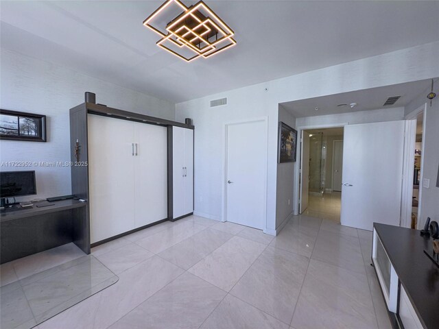 unfurnished bedroom featuring a closet