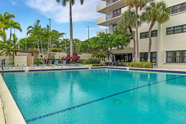 view of pool