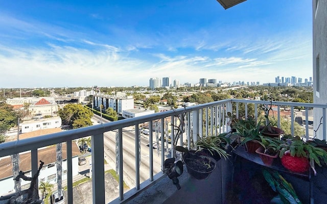 view of balcony