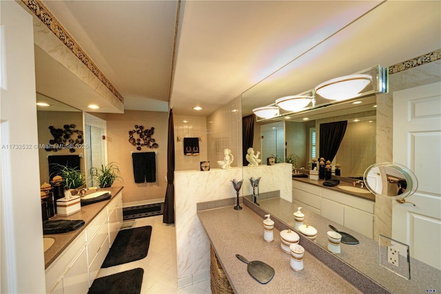 bathroom with vanity