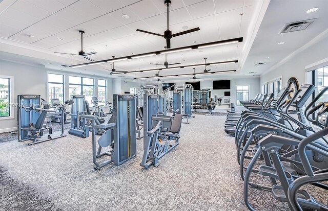 view of workout area