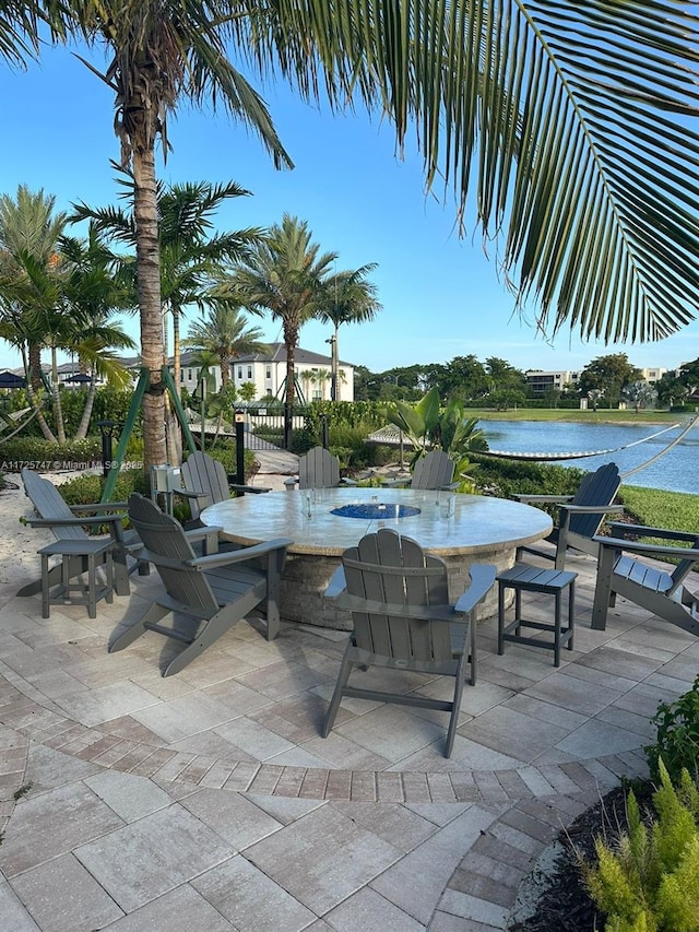 view of patio featuring outdoor dining space