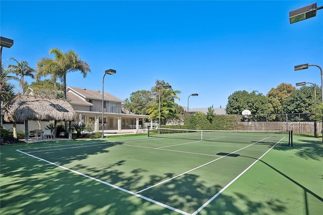 view of sport court