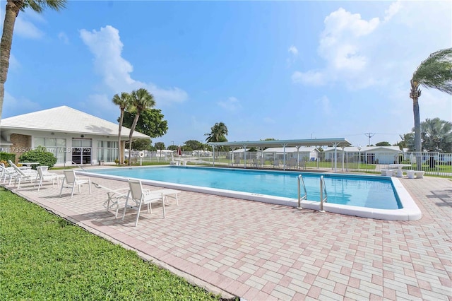 2751 E Golf Blvd Unit 2029, Pompano Beach, FL 33064 - community pool featuring fence and a patio area