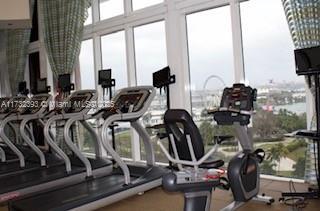 exercise room featuring a wealth of natural light