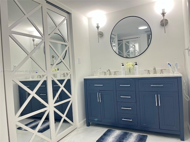 bathroom with vanity