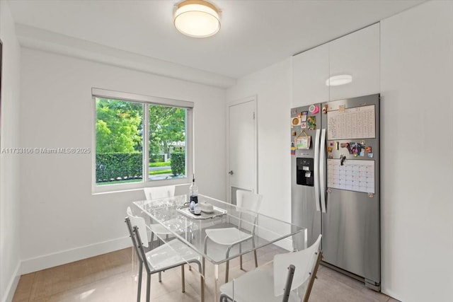 view of dining room