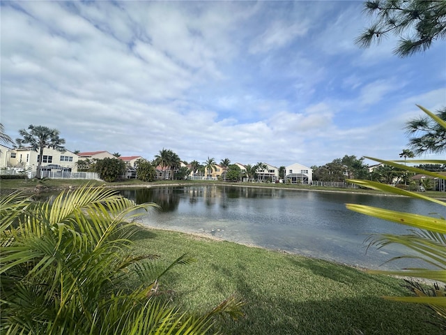 view of water feature