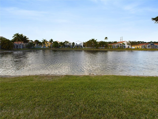 view of water feature