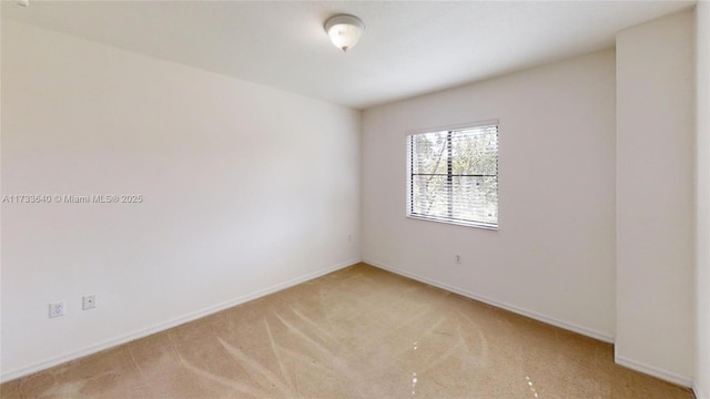 view of carpeted empty room