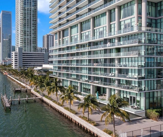 view of property featuring a water view