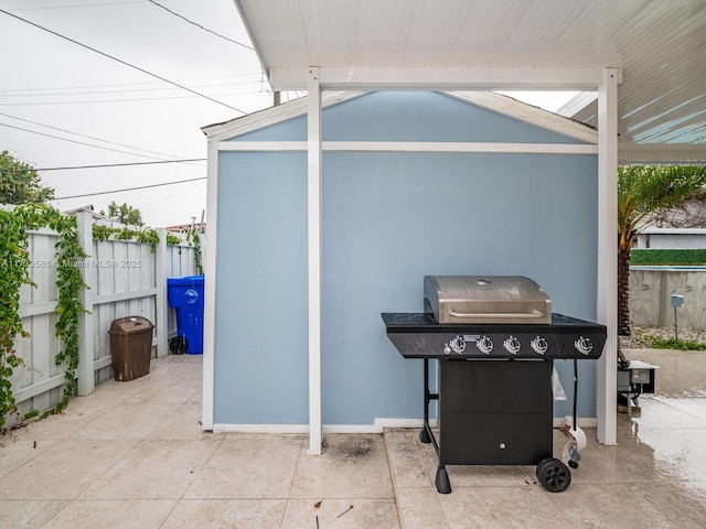 view of patio / terrace with grilling area