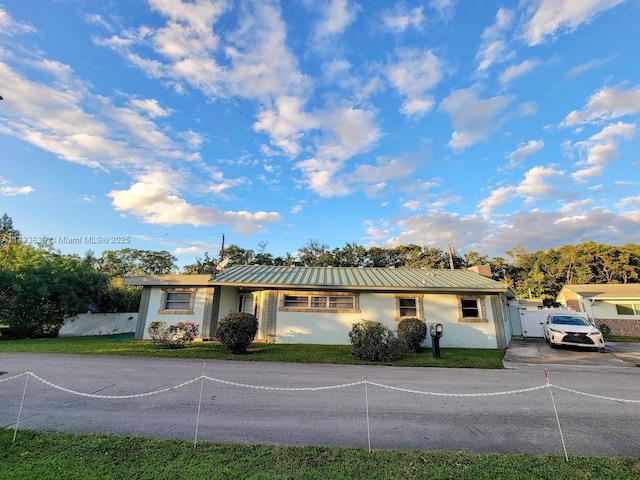 view of ranch-style home