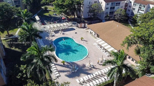 birds eye view of property