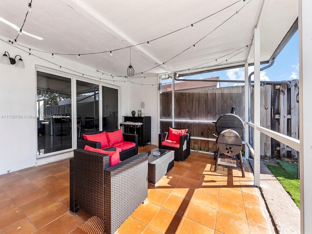 view of patio / terrace with outdoor lounge area