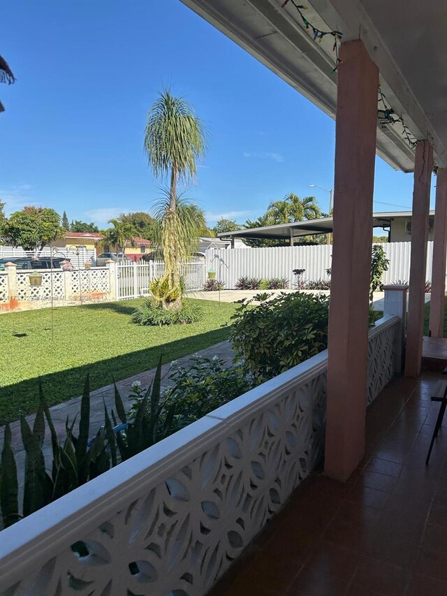 view of balcony