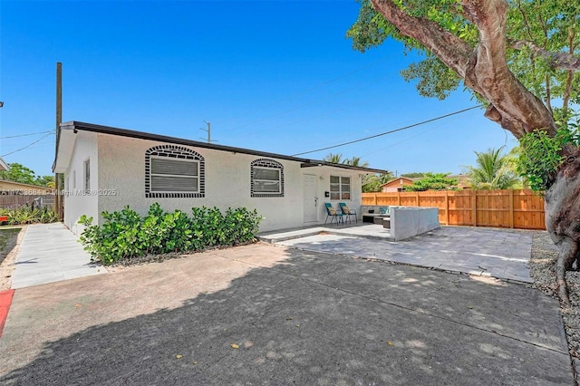 exterior space with a patio