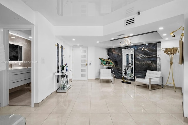 19667 Turnberry Way Unit 20B, Aventura, FL 33180 - community lobby featuring recessed lighting and a sink