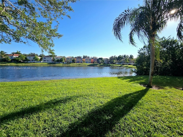 property view of water