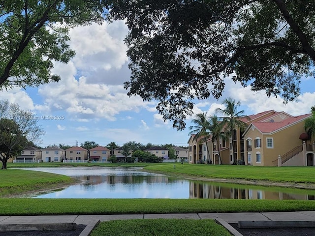 property view of water