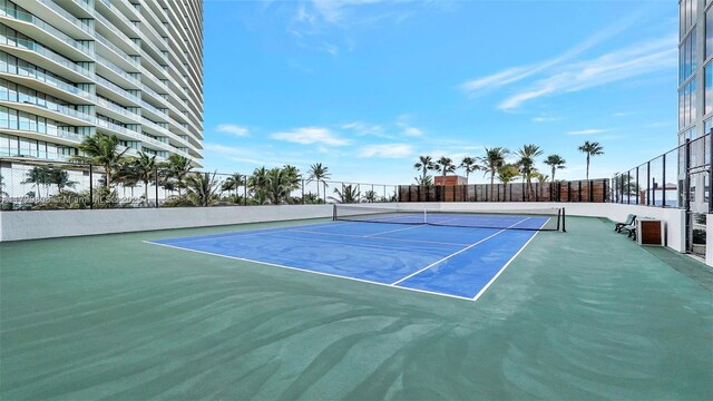 view of tennis court