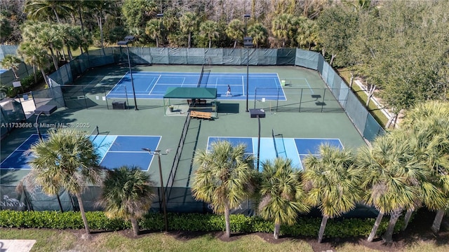 view of tennis court