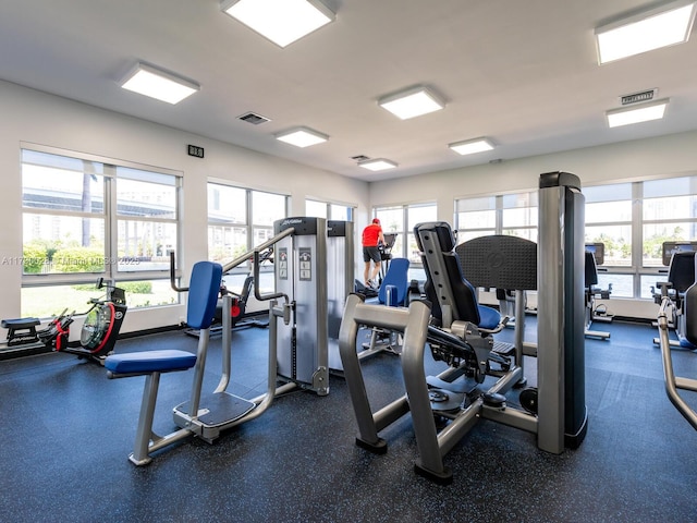 view of exercise room