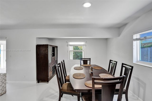 2720 SW 19th St, Fort Lauderdale, FL 33312 - dining area with baseboards and recessed lighting