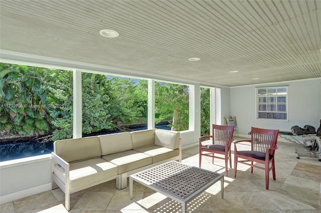 view of sunroom / solarium