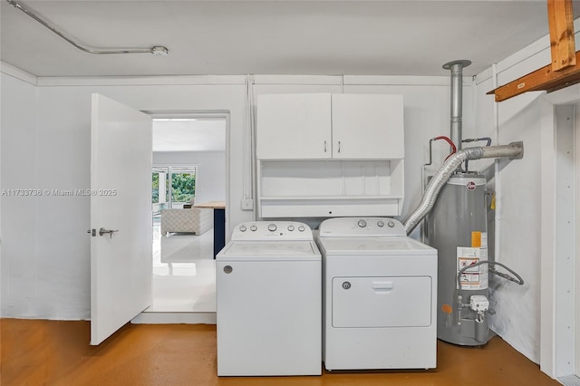 2720 SW 19th St, Fort Lauderdale, FL 33312 - clothes washing area with water heater and washing machine and clothes dryer