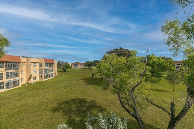 view of community featuring a yard