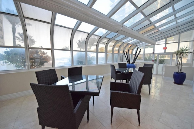 view of sunroom / solarium