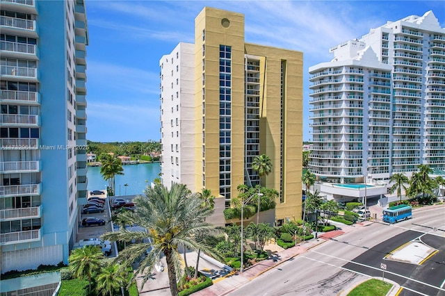 view of property featuring a water view