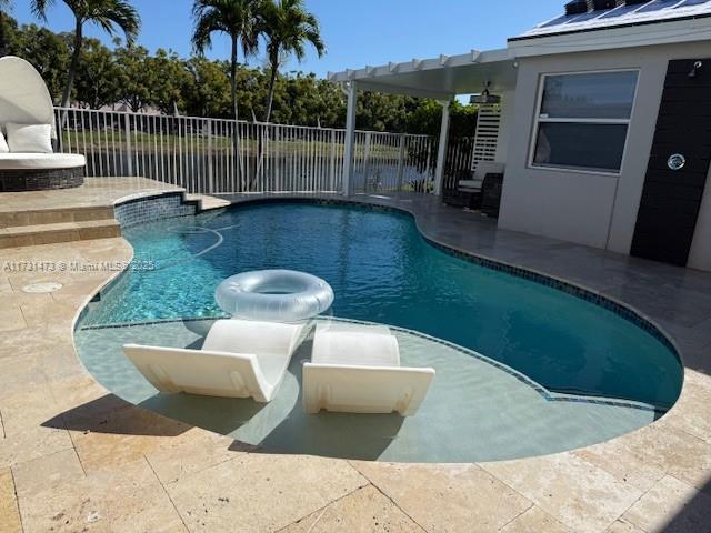 view of pool with a patio