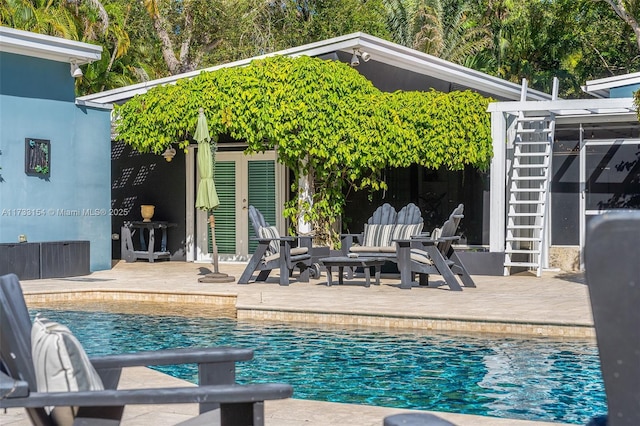 view of pool with a patio