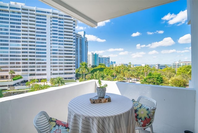 view of balcony