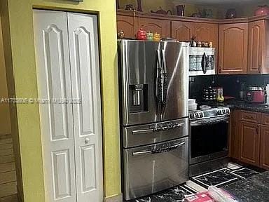 kitchen featuring appliances with stainless steel finishes