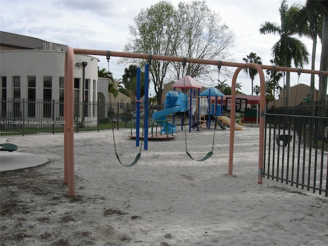 view of play area