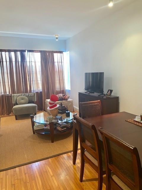 living room featuring hardwood / wood-style flooring