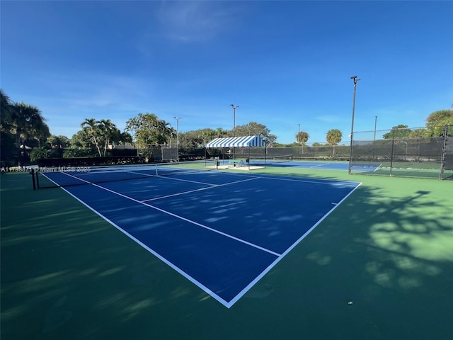 view of tennis court