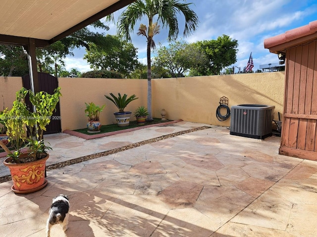 view of patio / terrace with cooling unit